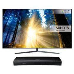 Samsung UE49KS8000 Silver - 49inch 4K Ultra HD TV with Quantum Dot Colour + UBDK8500 Black - Smart 4K Blu-Ray Player with Built-in WiFi